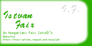 istvan faix business card
